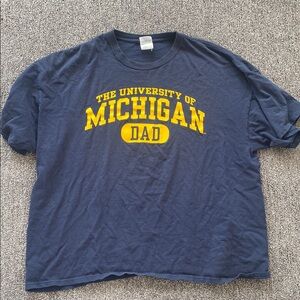 University of Michigan Dad Navy Blue T-Shirt